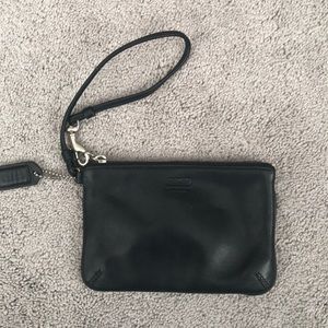 Black Coach Wristlet- like new!